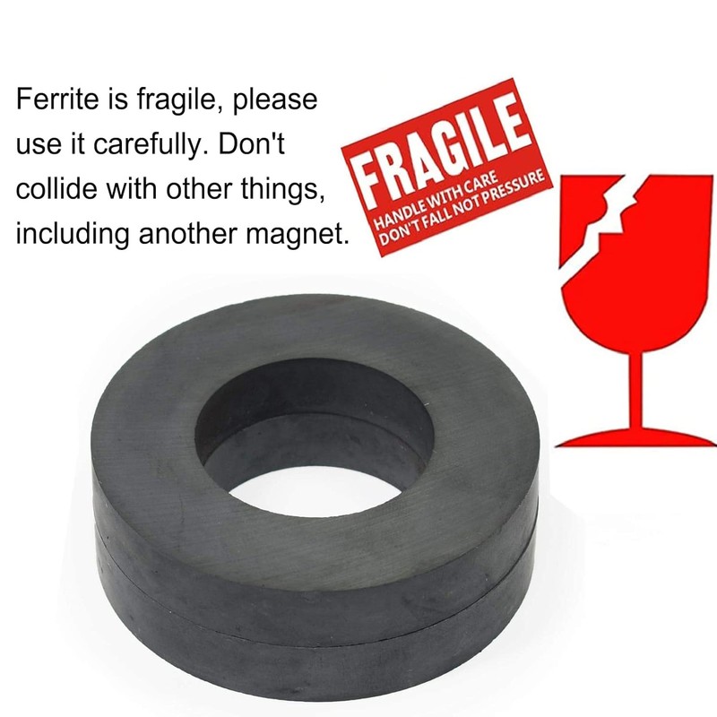 Large Round Magnets with Holes - Big Ceramic Ring Magnets