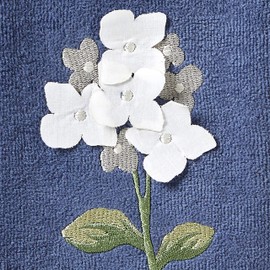 SKL Home by Saturday Knight Ltd. Farm Hydrangea Toalla de Mano (Paquete de 2), Azul, 16 x 25 Pulgadas