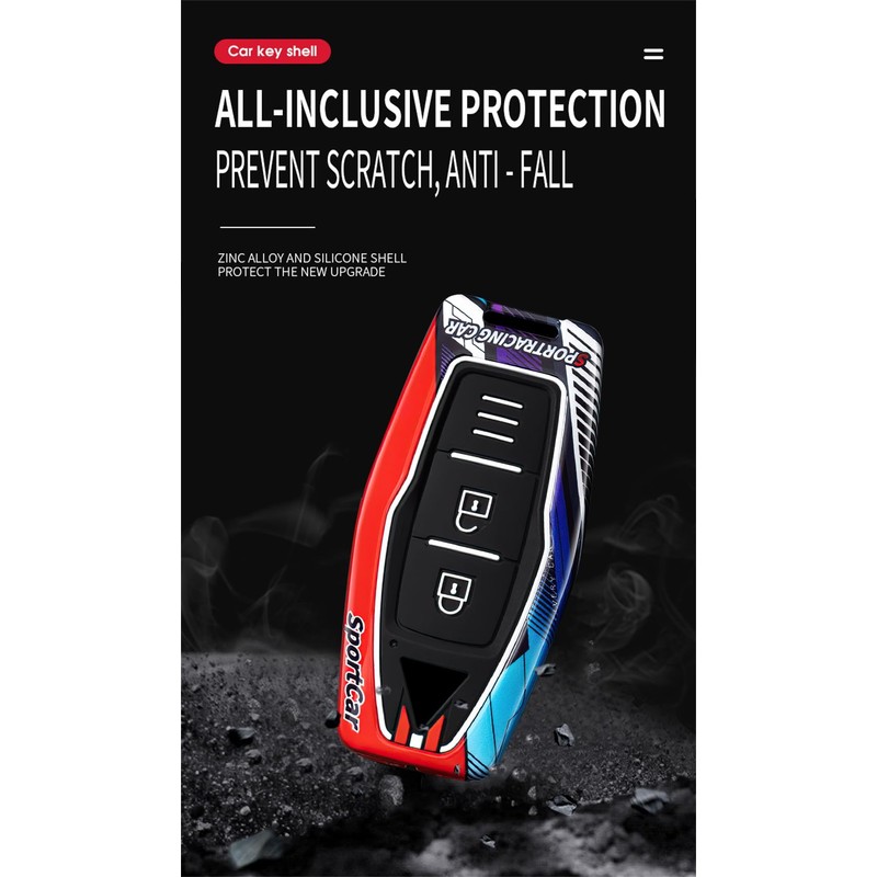 ontto Luminous car Key fob Cover fit for Mitsubishi Outlander