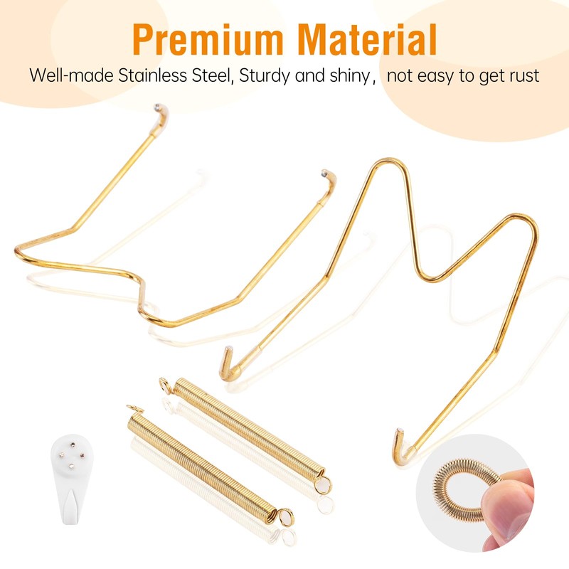 2 Pack Plate Hangers for The Wall, Suitable for 10-14