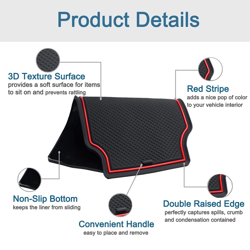 JDMCAR Liner Accessories Compatible with Toyota RAV4 2019-2024 2025 and