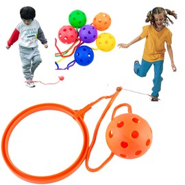 profit.relaxed Skipping Ball Jump Rope Park Play Goods Outdoor Fitness Kids Toy 1 Piece (Orange)
