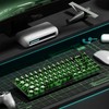GMKWTL XVX Clear Keycaps, Transparent Keyboard Keycaps, Black Crystal Keycap