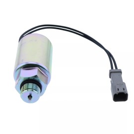 Unbranded 12V Solenoid Valve 3E-7507 For Caterpillar CAT 3054 Engine 416B 426B 428B 436B