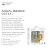 Matchstick Monkey, Antimicrobial Animal Teether Gift Set - 3 Pack,