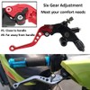 MOCNT 1 Pair Motorcycle Brake Clutch Levers Universal Motorcycle Brake