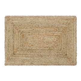 Jute Accent Rug 2' x 3' - Handcrafted Eco-Friendly Indoor Rug for a Rustic or Boho Style - Perfect for Entryway, Kitchen, or Small Spaces