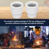 Agatige 2PCS Ceramic Tig Cups Set with Enhanced Diffusion Gas