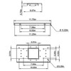 Architectural Mailboxes UMBS0B06AM Mounting Board, Steel Accessory, No Size, Black