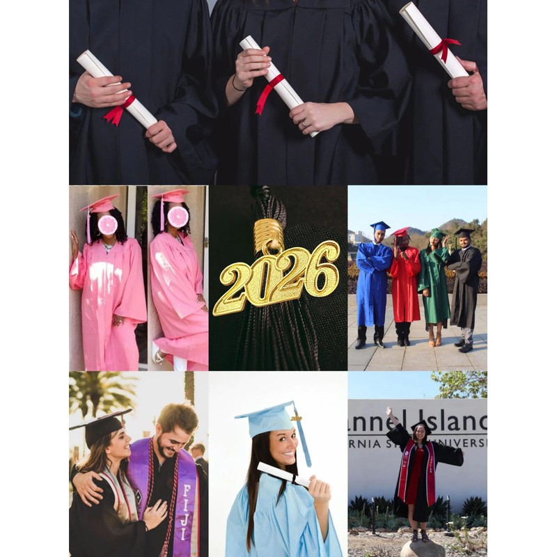 MyGradDay Unisex Matte Graduation Cap and Gown 2026 Set Bulk