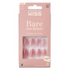Kiss Bare But Better Nails 28 Count Medium Length Rose