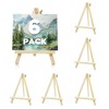 4 Pack 9 Inch Wood Easels, Easel Stand for Painting