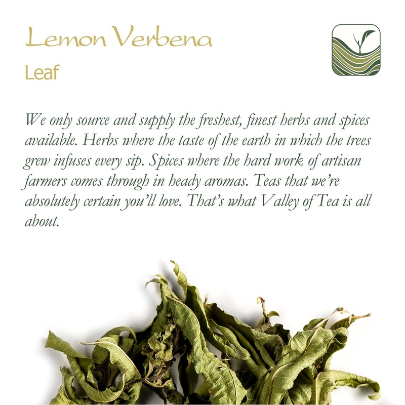 Lemon Verbena Organic Herbal Tea - Handpicked Cedron from Greece