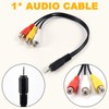2.5mm Mini AV Male to 3RCA Female M/F Audio Video