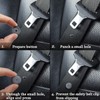 5 Sets Universal Fit Seatbelt Stopper Kit, Snap-on Seat Belt