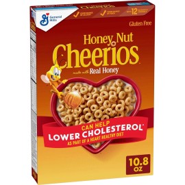 "Brand": "General Mills" Honey Nut Cheerios Cereal 10.8 oz Heart Healthy Gluten Free Whole Grain Oats