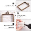 OLYCRAFT 20pcs Open Bezel Pendant Alloy Photo Frame Pendant Rectangle