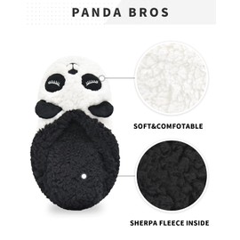 Womens Panda Slipper Socks With Non Skid Bottoms, Cute Cartoon Gift for Adults