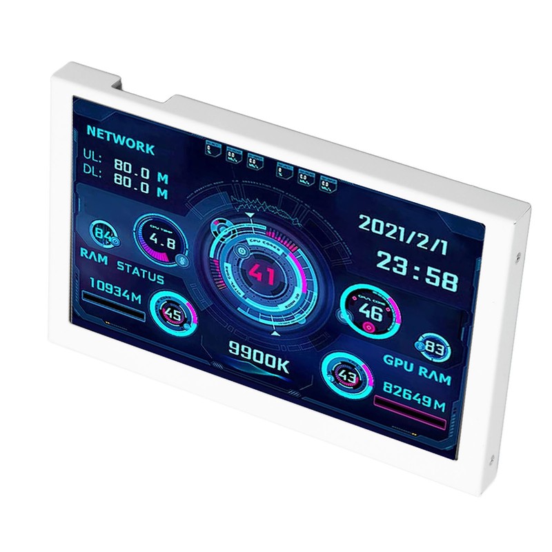 5in Computer Temp Monitor IPS USB Mini Screen PC Sensor