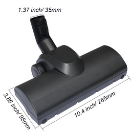 GHAMADE for Miele, Turbo Brush Head Replacement | Easy Pet Hair Removal | Vacuum Attachments for Low Carpet, Area Rugs, Tile & Hard Floors | Pet Hair Vacuum Attachments - Hardwood Floor Attachment