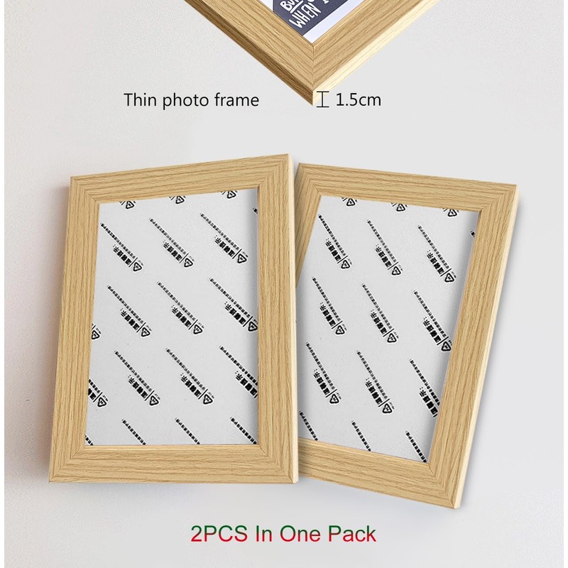 RINGSUN Photo Frames 4x6, 2-Pack Picture Frames Wall Hanging and