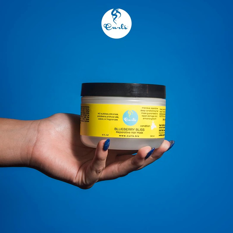 Curls Blueberry Bliss Reparative Hair Mask - 8 fl oz,