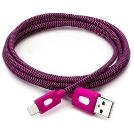 BT Saphire PwrMate Charge & Sync Cable with Lightning Connector, 6.5-Foot, Pink (SA4-677-2)
