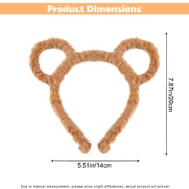 JazSwirl Chipmunk Ears, Brown Chipmunk Ears Headbands, Chipmunk Headband Ear, Chipmunk Headband, Bear Ears Headbands (2, One Size)