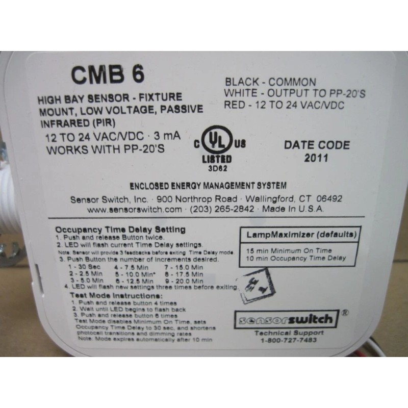 Acuity Sensor Switch CMB 6 High Bay 360° Sensor PIR