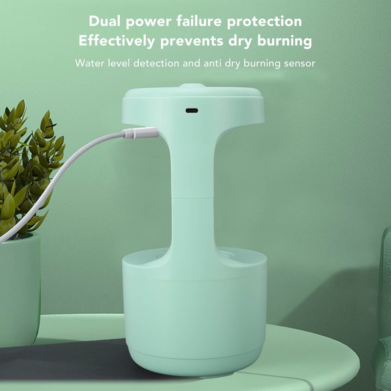 Anti Gravity Humidifier Water Drop Humidifier Quiet Operation Fine Misting