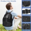 Sports Ball Bags with Dry Wet Separation Shoe Compartment, Water