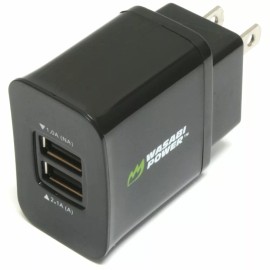 Wasabi Power USB Wall Charger (US Plug, 2-Port, 3.1A)