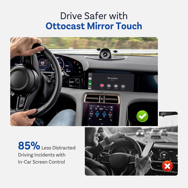 OTTOCAST Mirror Touch, 3 in 1 Screen Mirroring Adapter for