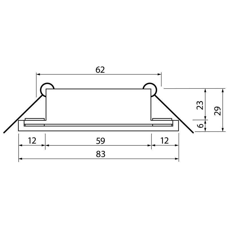 SEBSON Recessed Bathroom Spotlight IP65 Including GU10 Socket – LED