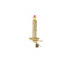 EC 4.75" CLIP-ON GOLD GLITTERED CANDLE ORNAMENT