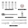 EMENTOL 11PCS 3/8" Drive Socket Accessory Set, SAE/Metric, 6 Point
