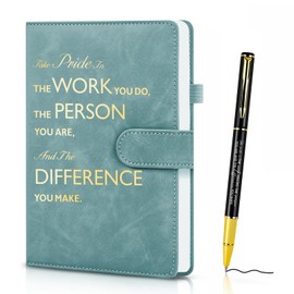 Leaving Gifts for Colleagues Women, A5 Inspirational Leather Notebook and Pen Set, Journals for Women Men, Employee Appreciation Gift, New Job Gift Congratulations Gifts for Employee Volunteer Teacher