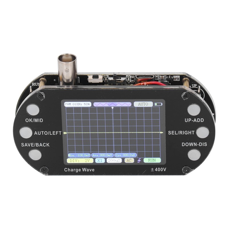 Digital Oscilloscope 2.5MHz Sampling 2.4in TFT Display 320x240 Resolution Signal