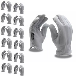 Safety, Crowd Control, Rope Cordova 8550XL Premium Grain Goatskin Driver Gloves, Thinsulate Lined, Shirred E