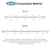VOIIY Curtain Rods for Windows 48 to 84 Inch(4-7 Feet),3/4"