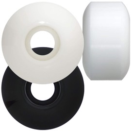 OMG Skateboard Wheels, 100A, 2.0 inches (52 mm), White, Blank, Plain, Set of 4