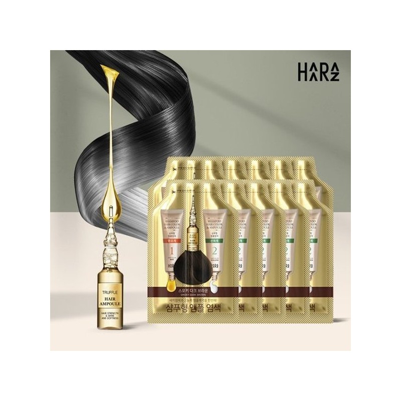 Haraz Shampoo-type Ampoule Hair Dye 10-Pack / 하라즈 샴푸형 앰플