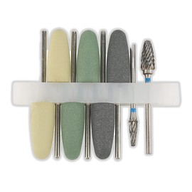 KUIDAMOS Pulidor Dental de 8 Piezas, Kit de Fresas de Pulido acrílico con Base de Resina de Silicona giratoria Dental para Pulido Fino, pulidor de Silicona Dental