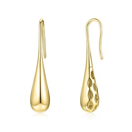 Gold Earrings for Women Teardrop Earring Women Trendy Hoop Earring 14k Gold Teardrop Waterdrop Earrings with Gift Box