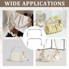 2PCS Aluminum Purse Frame, 17.5×8.8cm U-Shaped Metal Bag Frame Kiss