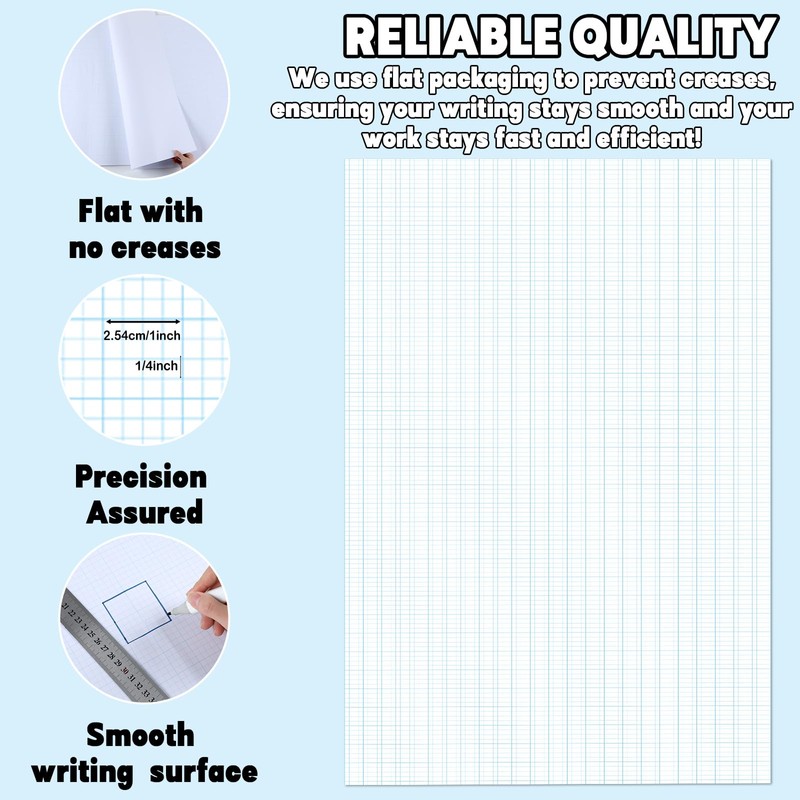 25 Sheets Large Graph Paper 24 X 36 Inch Graph