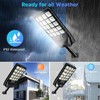 2 Pack Solar Street Lights Outdoor Waterproof, 6500K 20000LM Wide