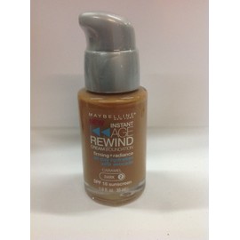 Maybelline Instant Age Rewind Foundation Caramel (Dark-2) Pump Cap With AVOCADO.