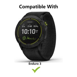 HOMTERN [1-Pack] Cases Designed for Garmin Enduro 3,Soft TPU Lightweight Shell Drop-proof Scratch-Proof Flexible Screen Full Covered Protective Case,1 Black Red