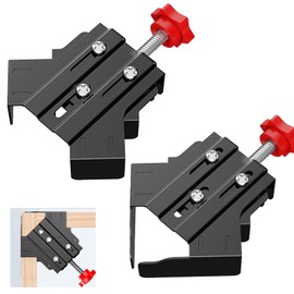 Corner Clamp for Woodworking 2pcs 90 Degree Positioning Right Angle Clamp Adjustable Wood Clamps Woodworking Clamp, Carpenter Corner Clamping Tool for Picture Frame Box Cabinets Drawers Installation